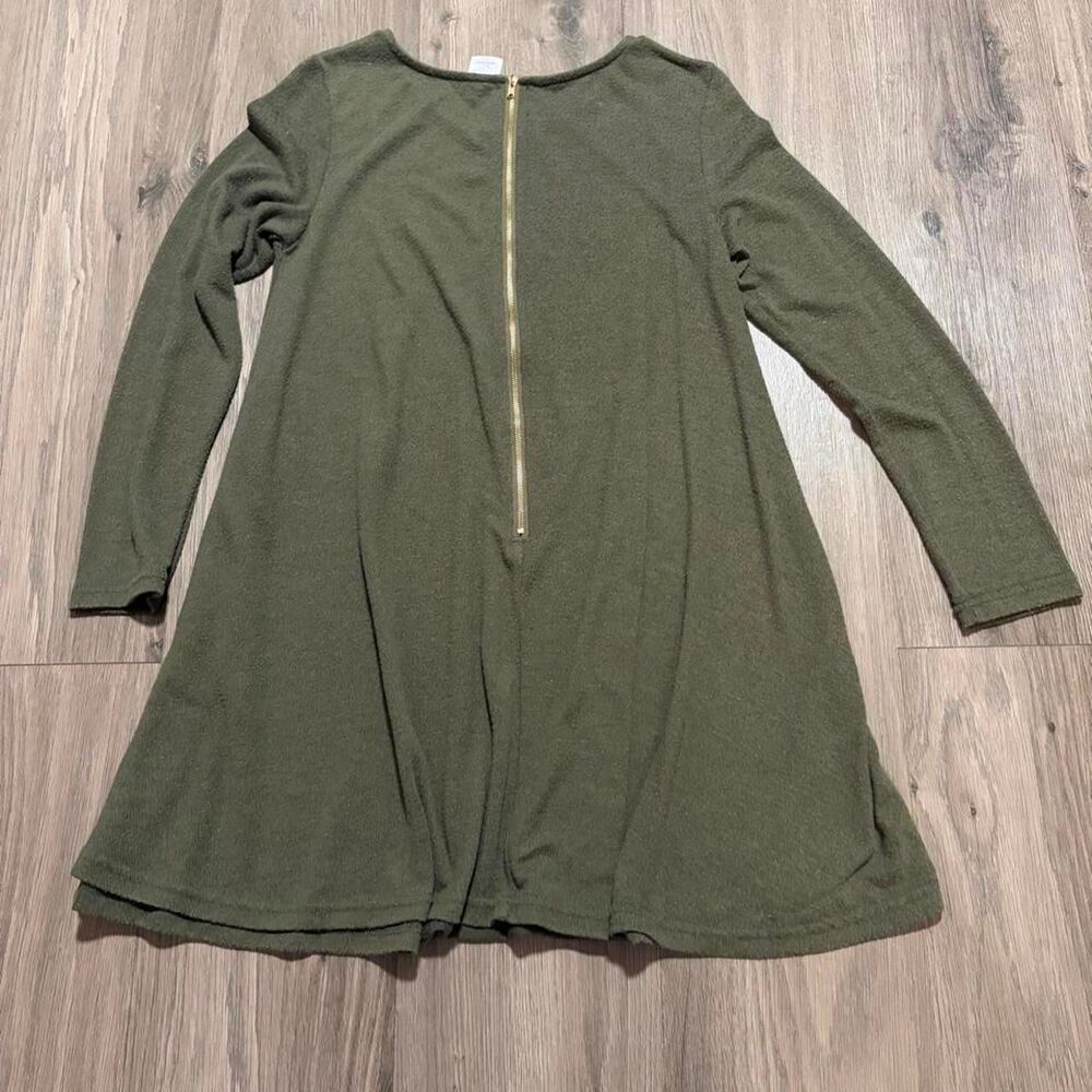 Women's Green and Khaki Dress - Picture 3 of 3